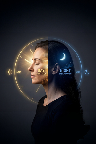 Die perfekte Balance aus Cortisol und Melatonin sorgt für jede Menge Energie. 