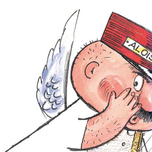 Ein Münchner im Himmel: Der grantelnde Engel Aloisius zaubert uns ein Lächeln aufs Gesicht.