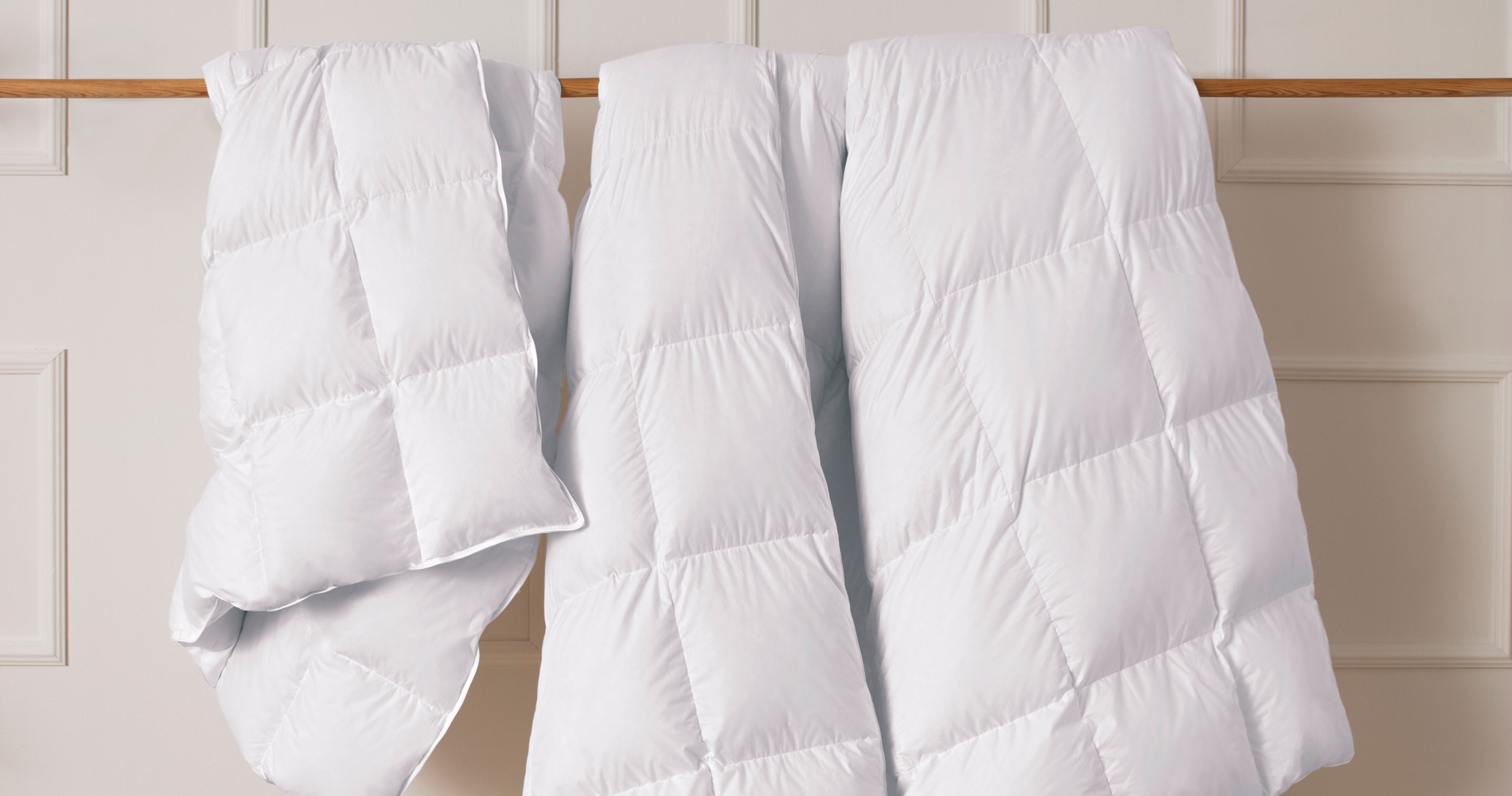 Kuschelig, warme Bettdecken für kalte Nächte. 