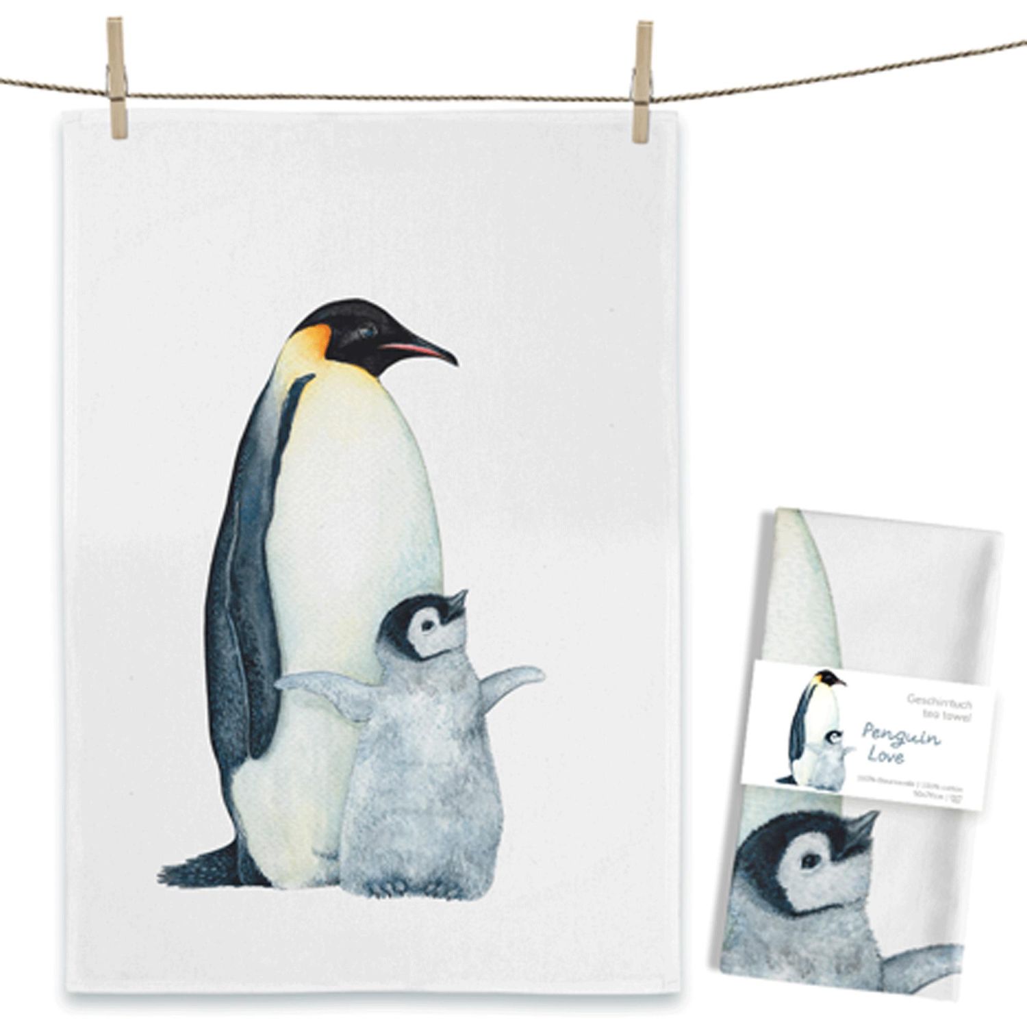 Geschirrtuch "Penguin Love" 