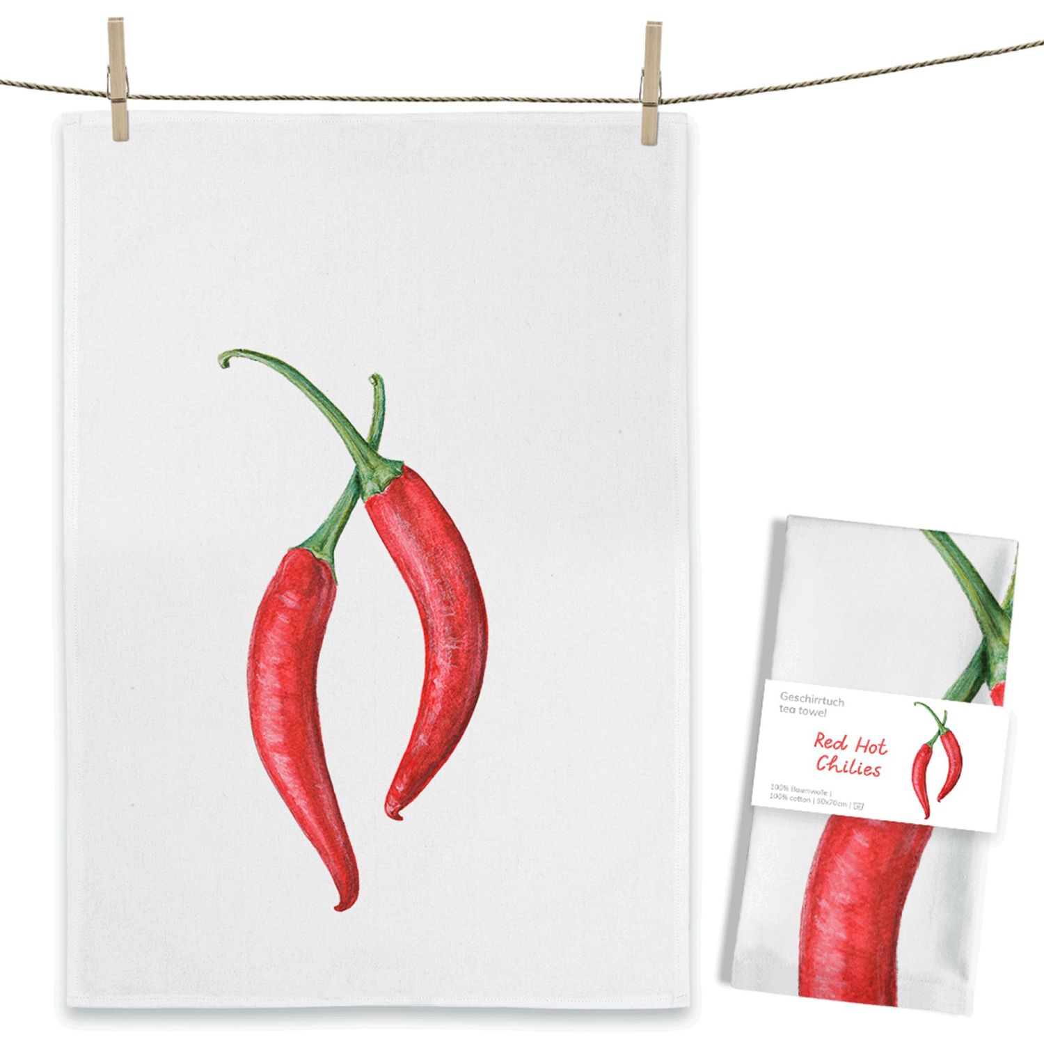 Geschirrtuch "Red Hot Chillies" 