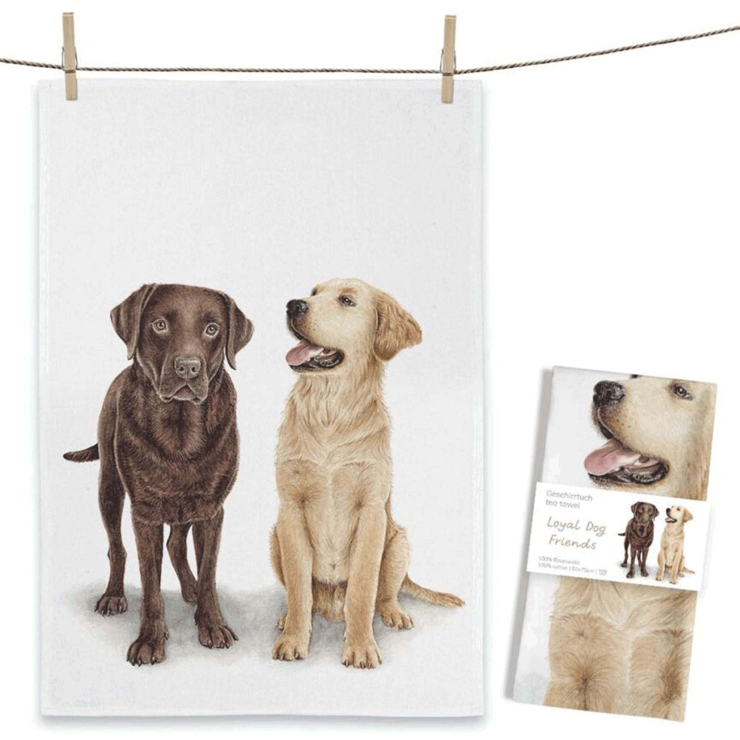 Geschirrtuch "Loyal Dog Friends" 