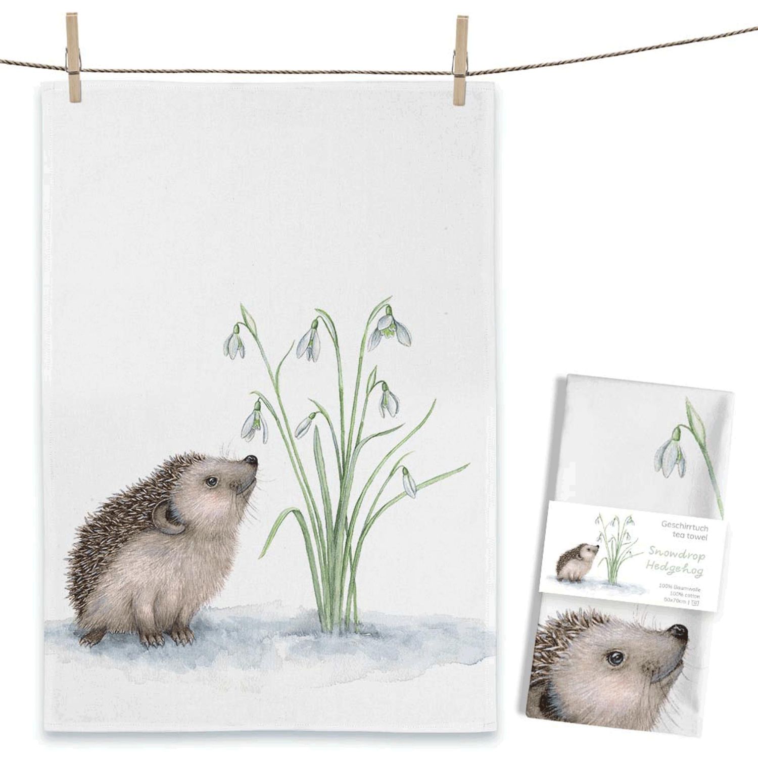 Geschirrtuch "Snowdrop Hedgehog" 