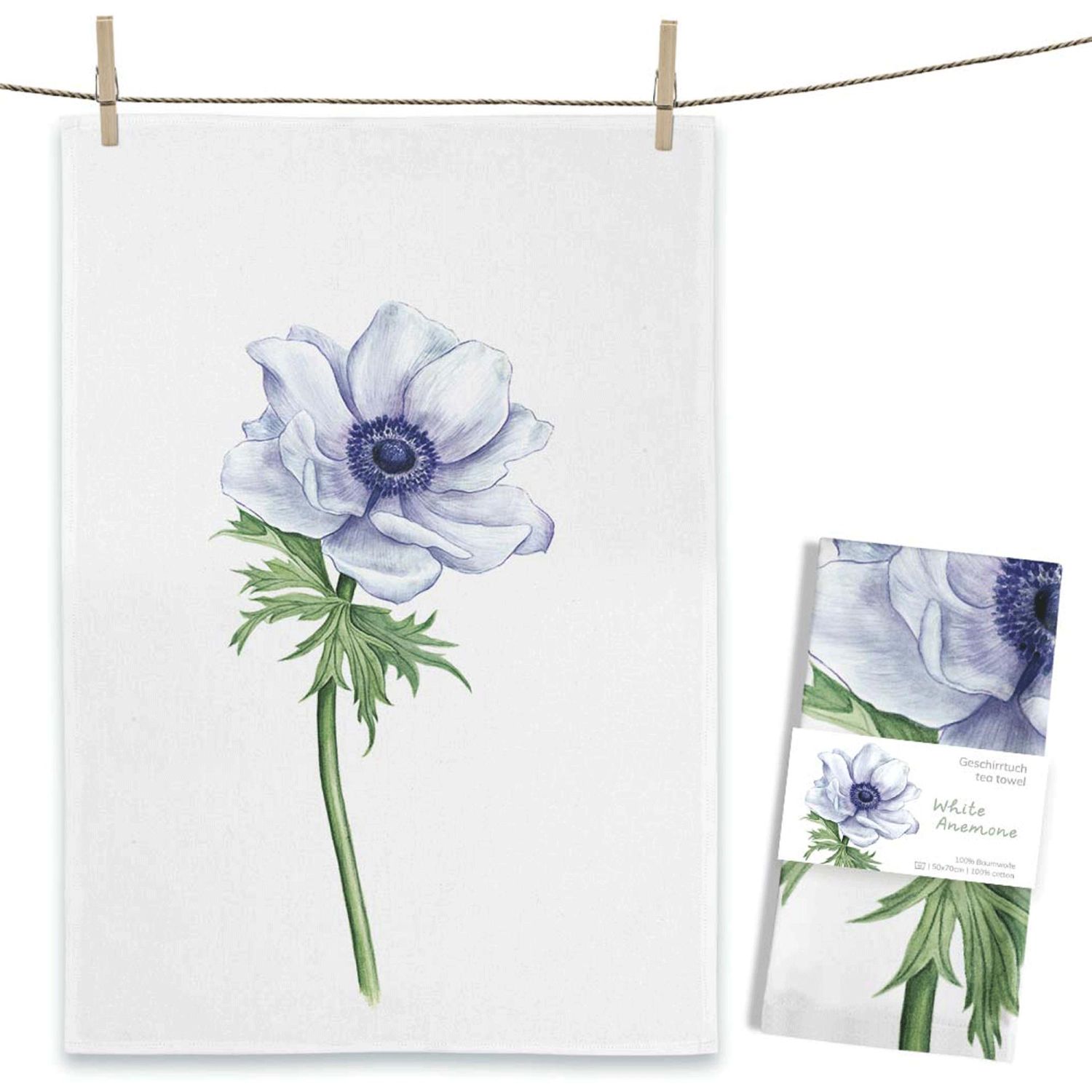Geschirrtuch "White Anemone" 