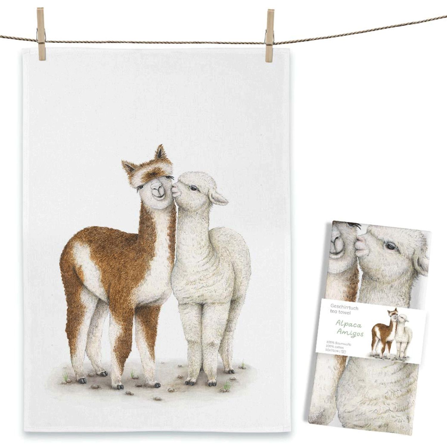 Geschirrtuch "Alpaca Amigos" 