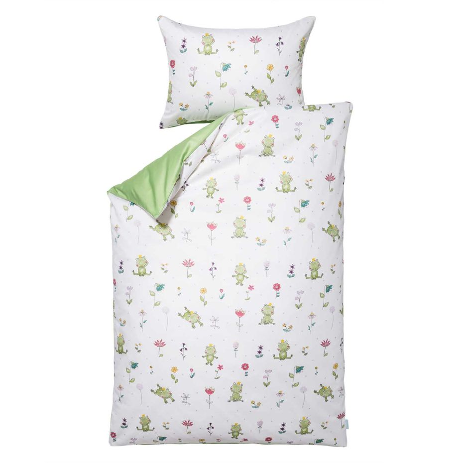 Lorena Kinder-Bettwäsche-Garnitur "Froschkönig" bei Bettenrid
