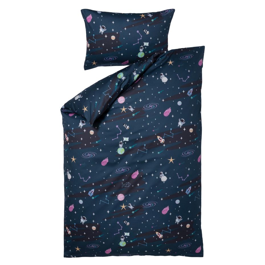 Lorena Kinder-Bettwäsche-Garnitur "Weltall" bei Bettenrid
