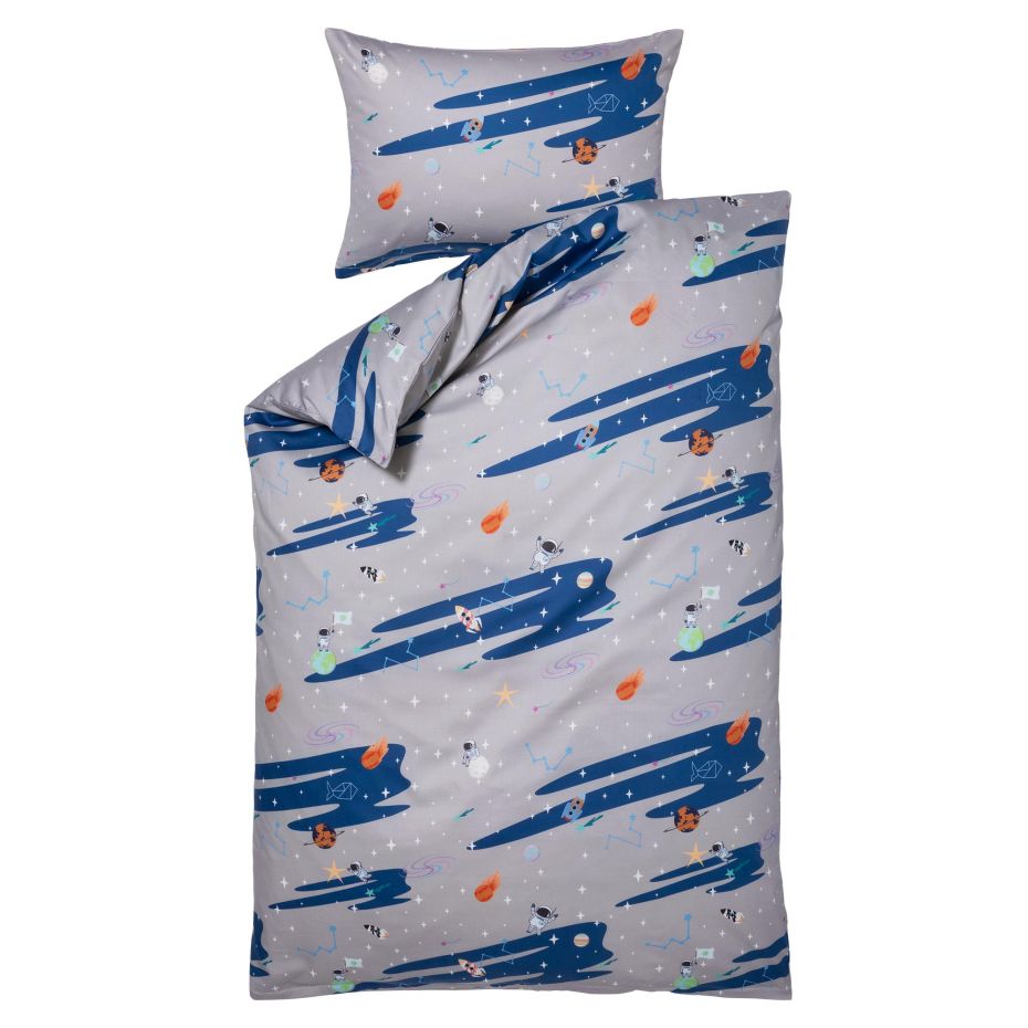 Lorena Kinder-Bettwäsche-Garnitur "Weltall" bei Bettenrid