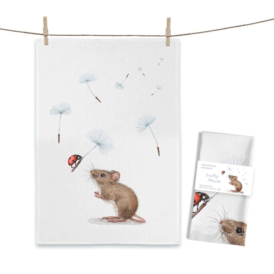 Maluu Geschirrtuch "Lucky Mouse"  bei Bettenrid