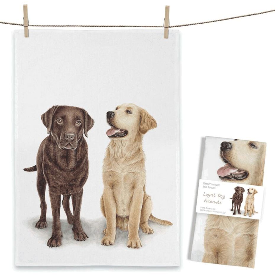 Maluu Geschirrtuch "Loyal Dog Friends" bei Bettenrid
