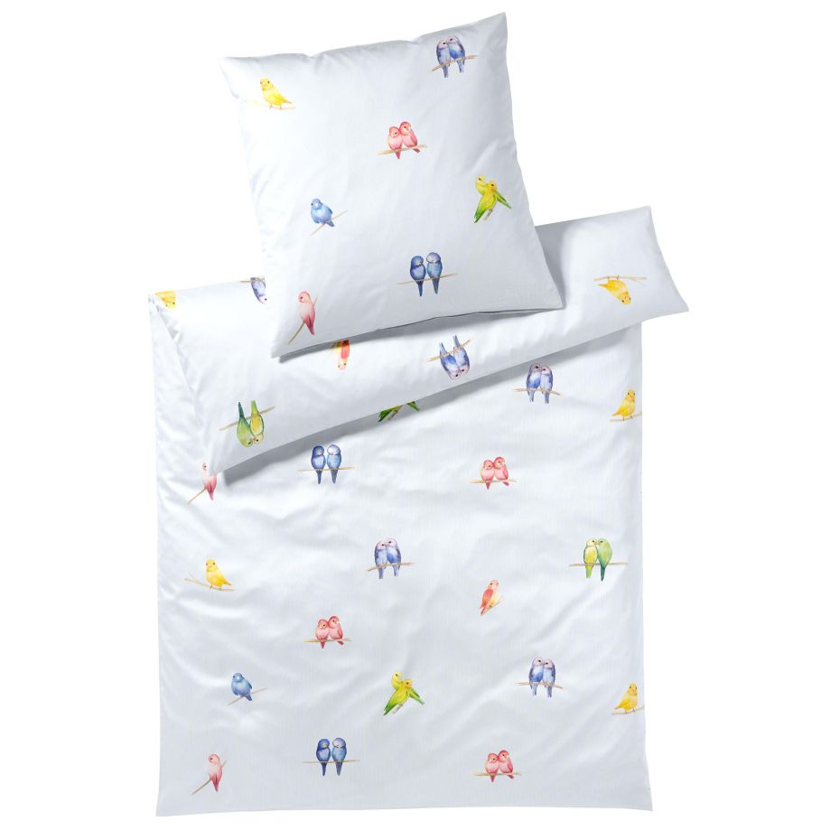 Elegante Bettwäsche-Garnitur "Love Birds" bei Bettenrid